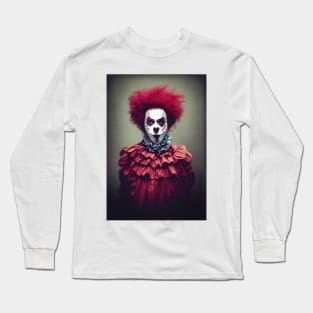 A Creepy, Scary Clown Long Sleeve T-Shirt